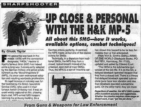 up close &personal with the H&K MP5