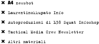 Table of contents