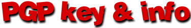 PGP key & info